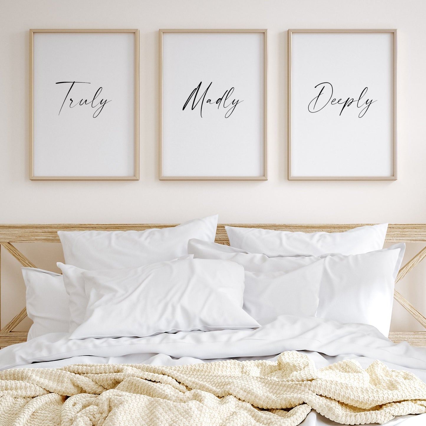 Truly Madly Deeply Prints (Set of 3)