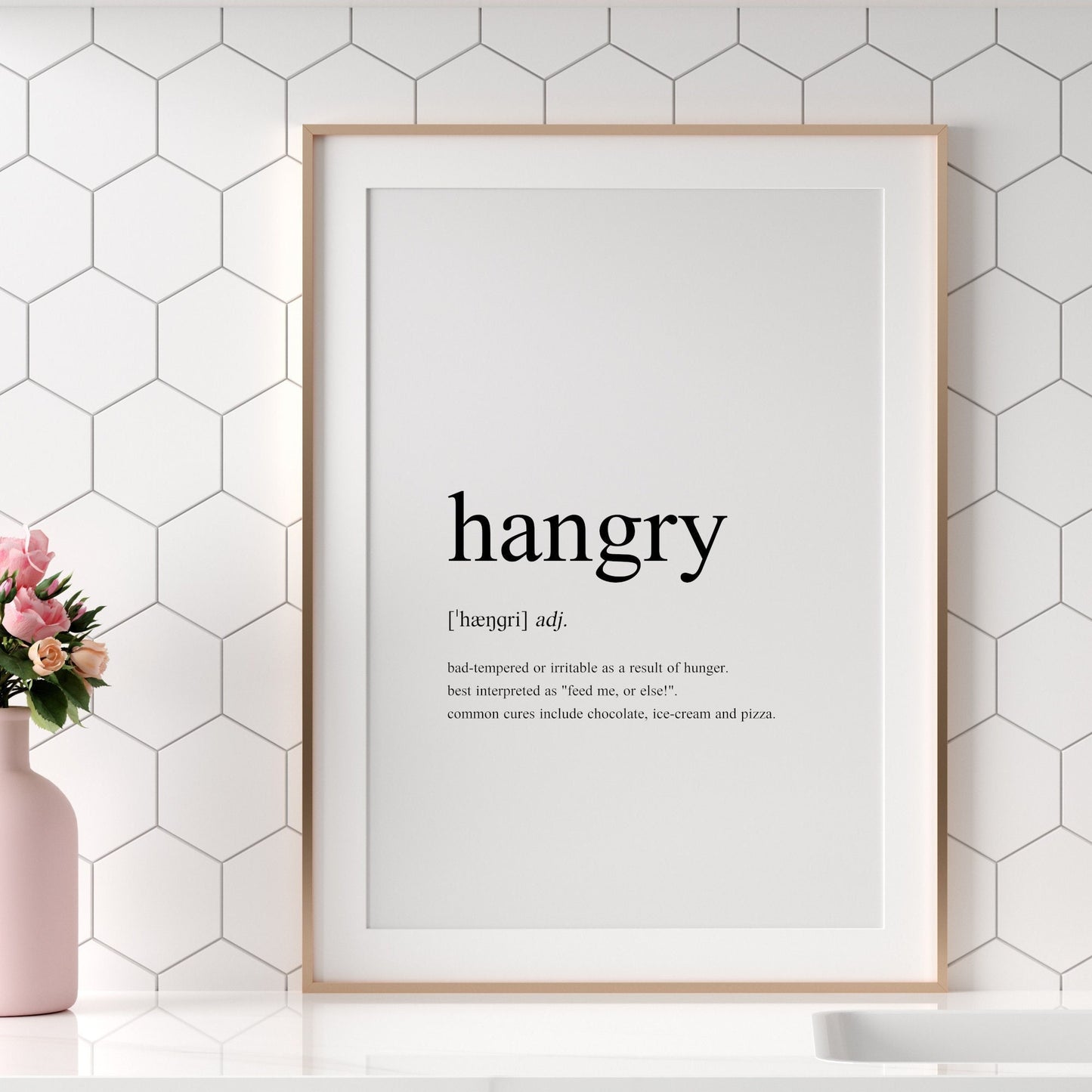 Hangry Definition Print