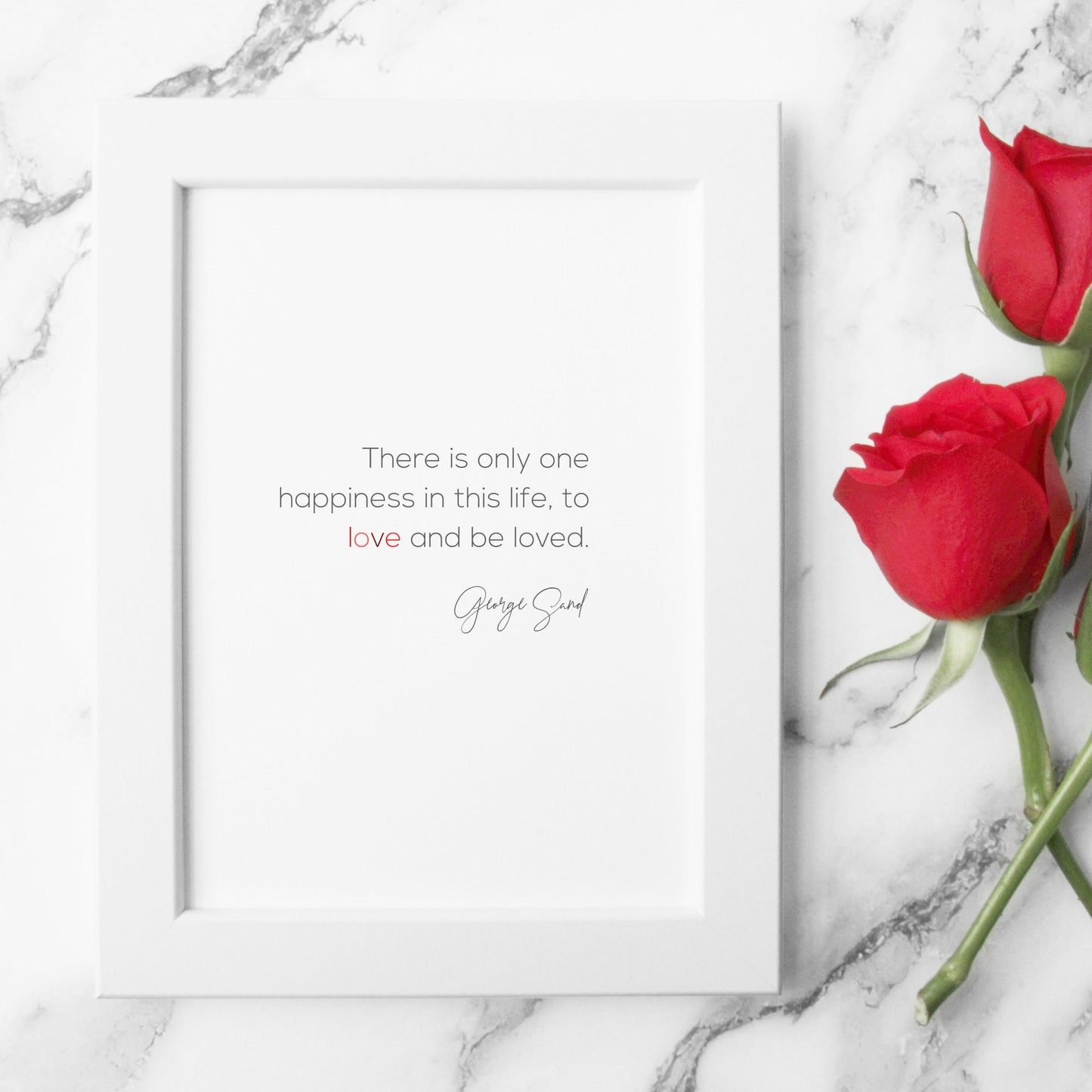 To Love And Be Loved from George Sand Print