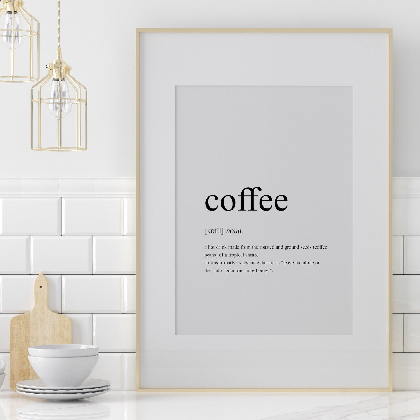 Coffee Definition Print