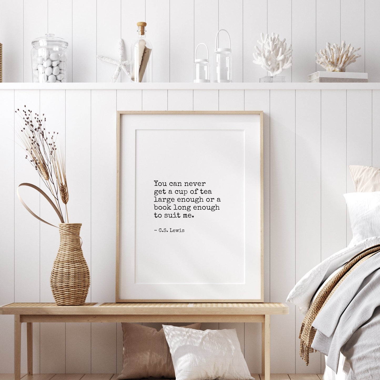 You Can Never  Get A Cup Of Tea Large Enough from C. S. Lewis Print