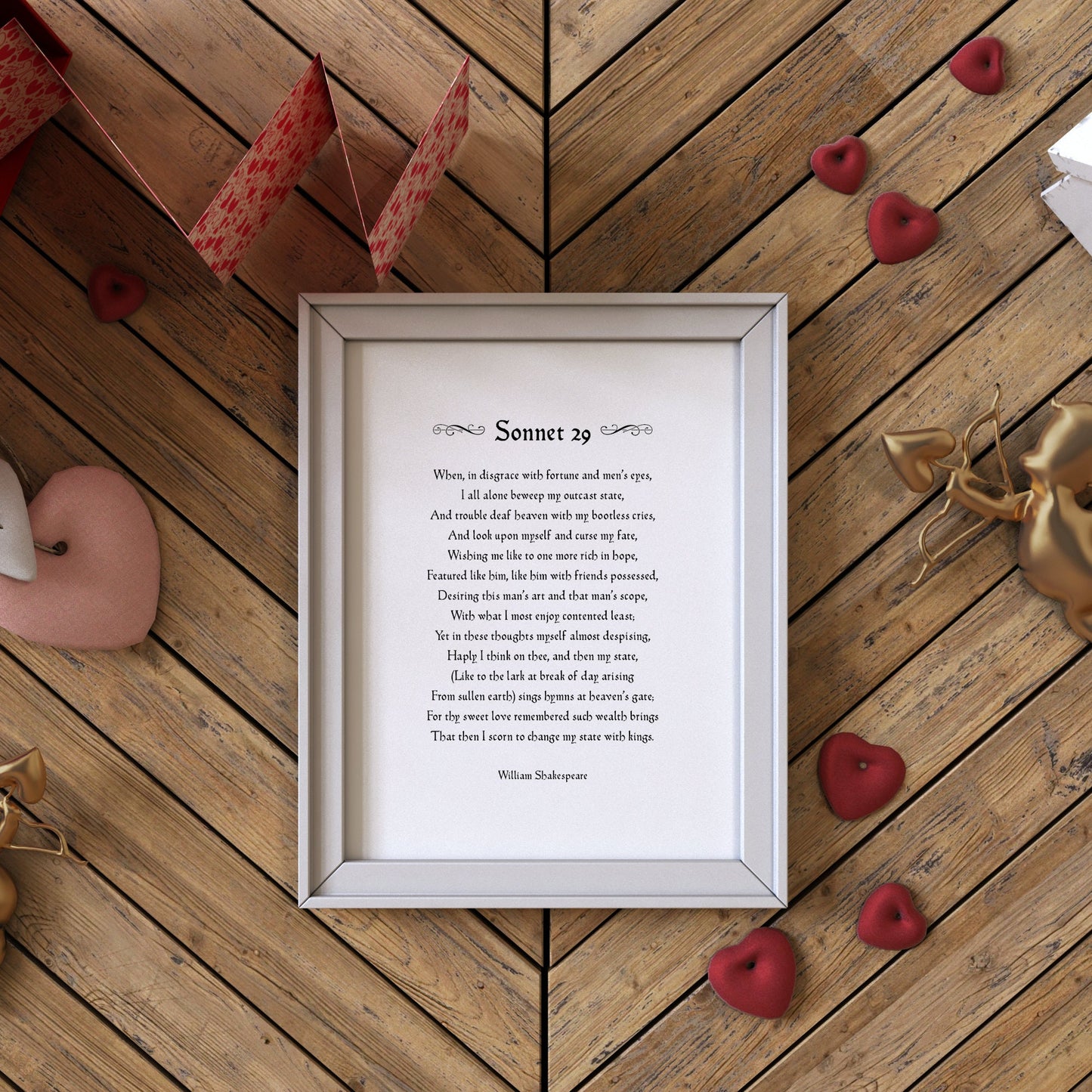 For Thy Sweet Love Remembered (Shakespeare's Sonnet 29) Print