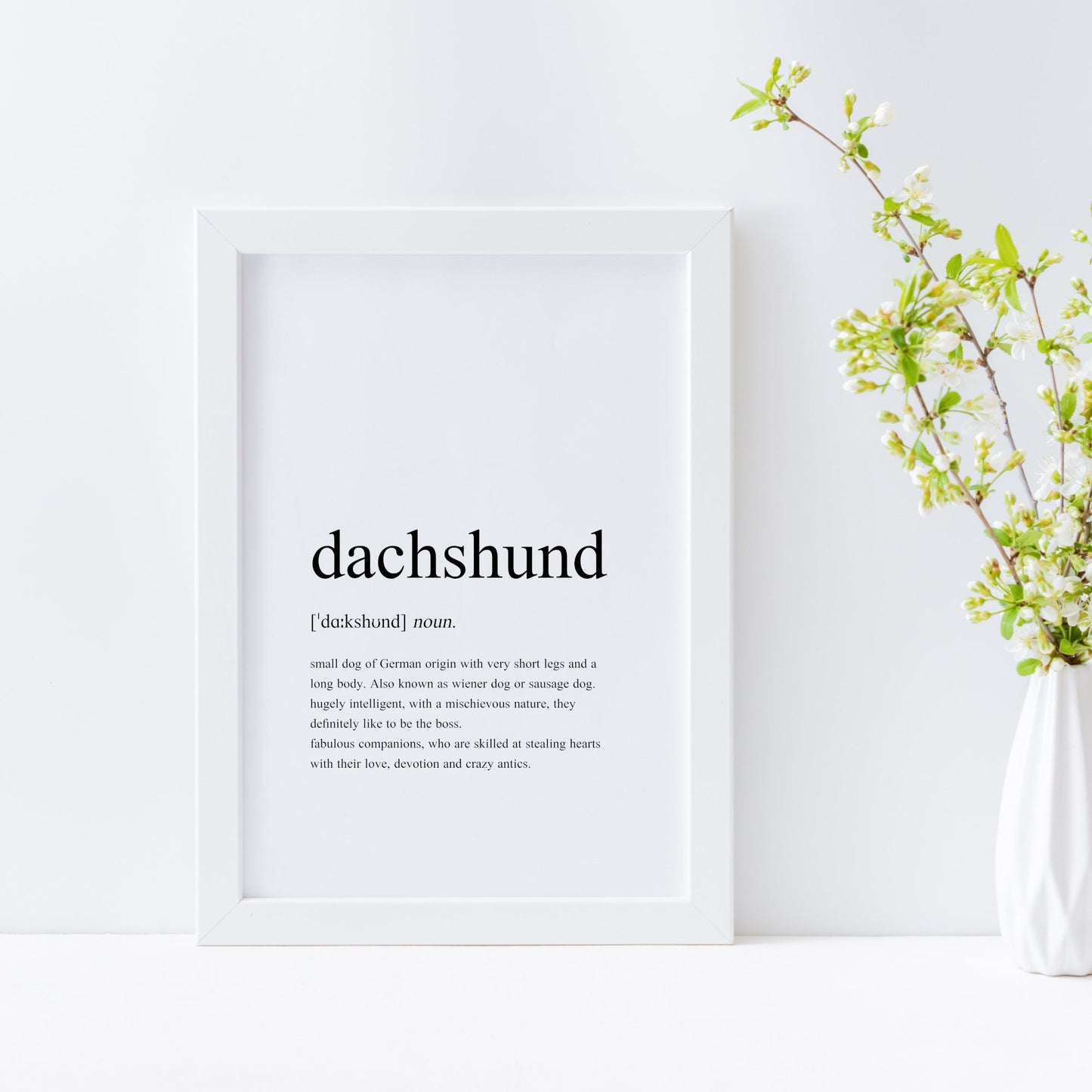 Dachshund Definition Print