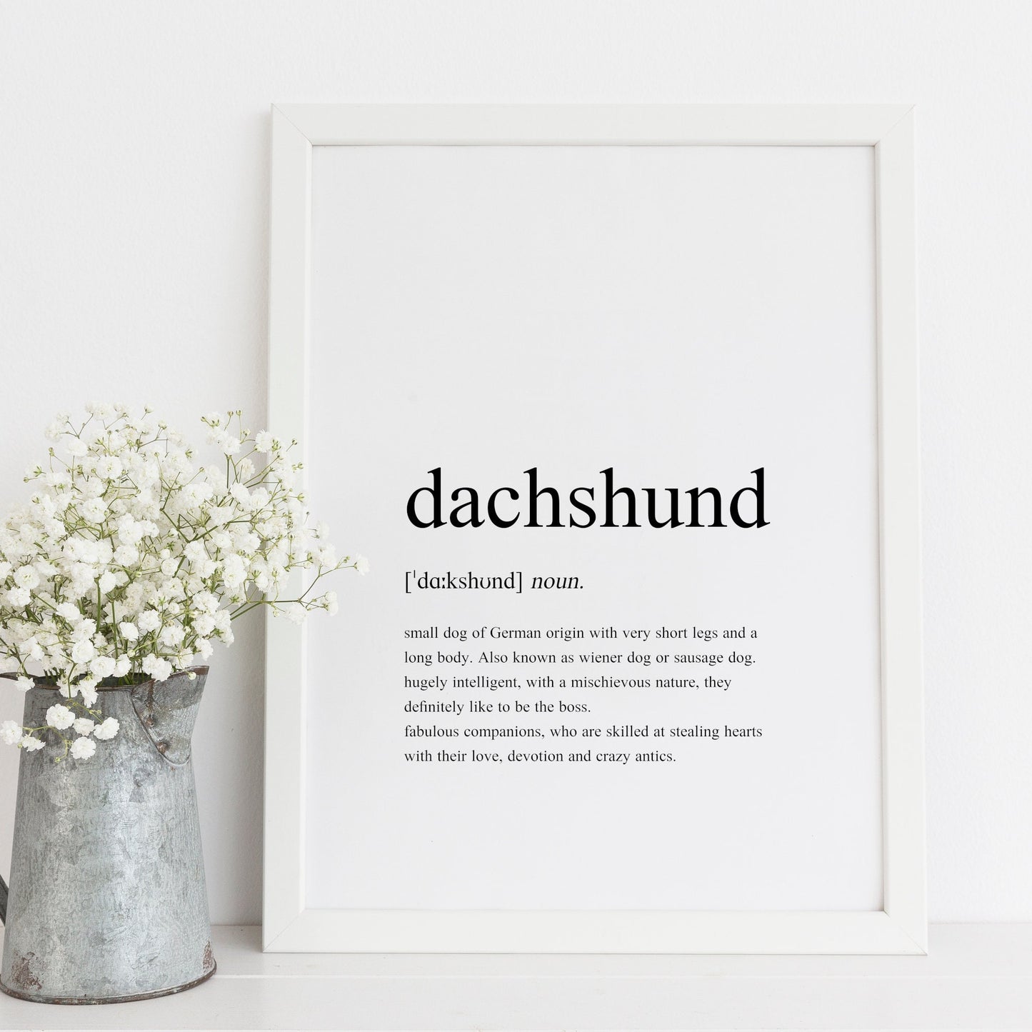 Dachshund Definition Print