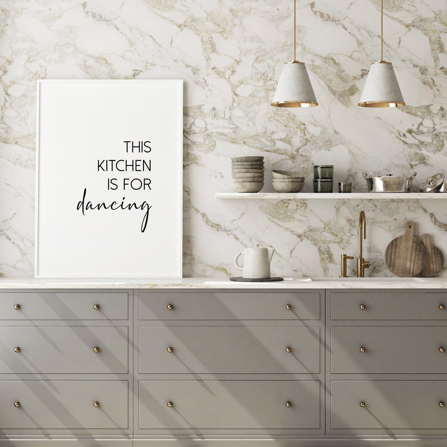 This Kitchen Is For Dancing Print