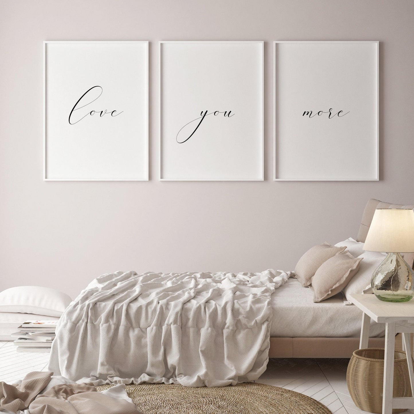 Love You More Prints (Set of 3)