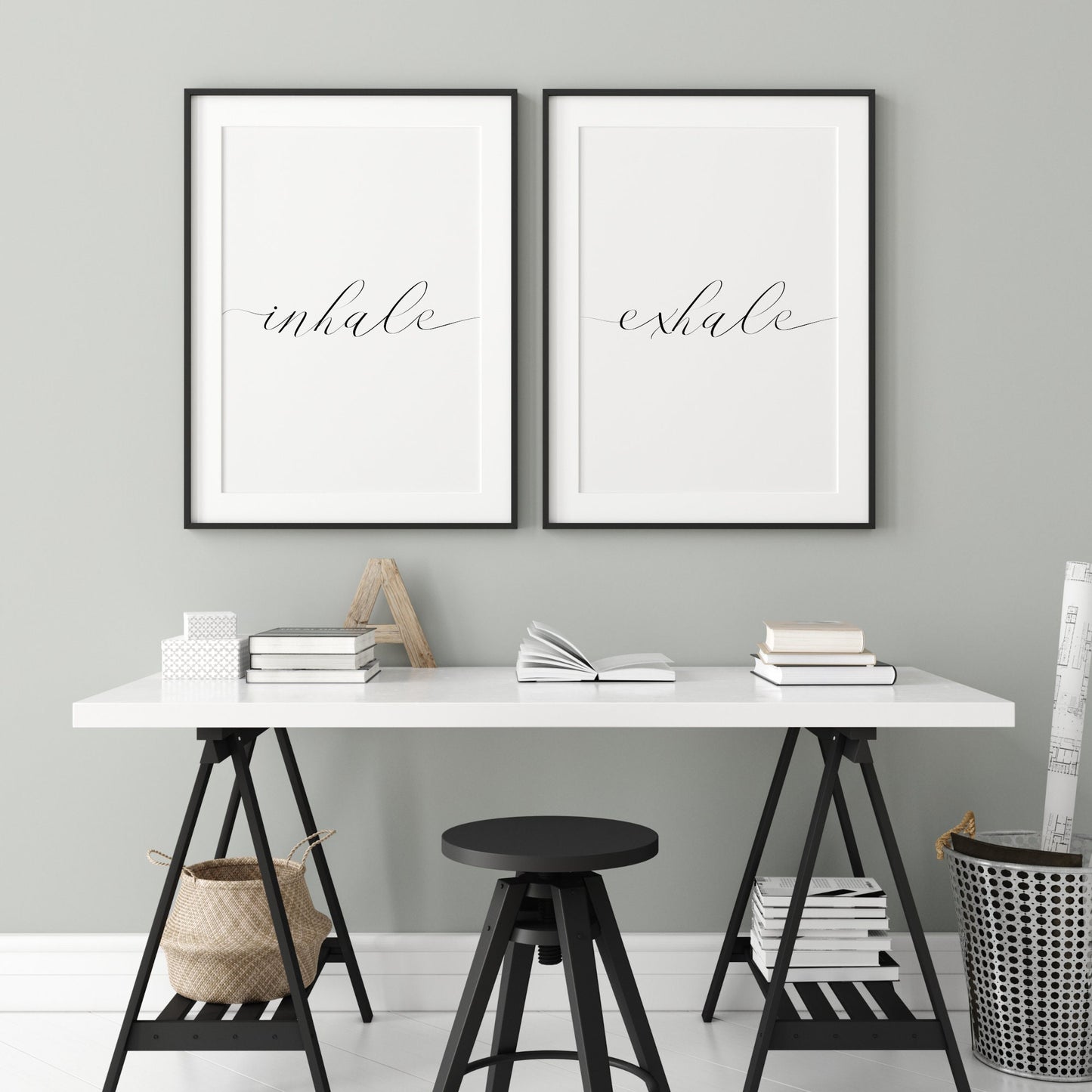 Inhale Exhale Prints (Set of 2)