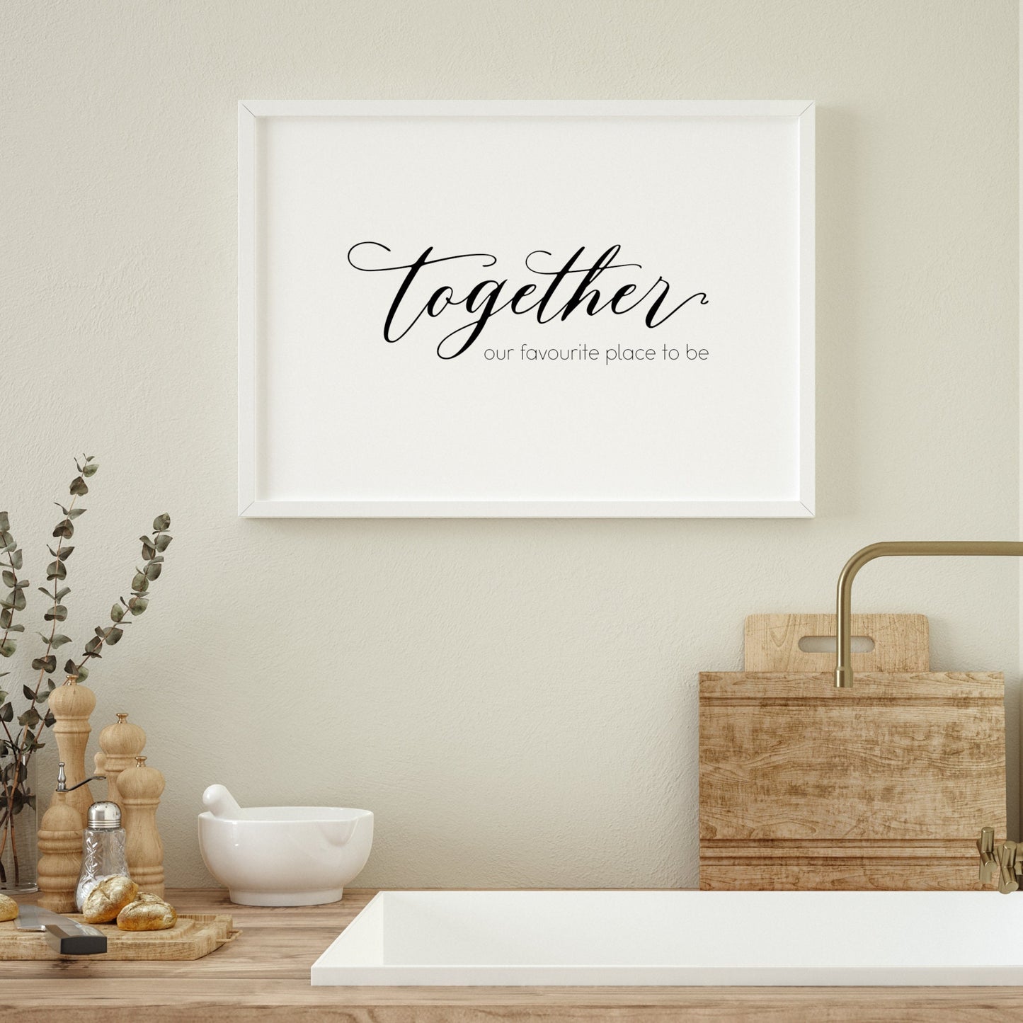 Together Our Favourite Place To Be Print