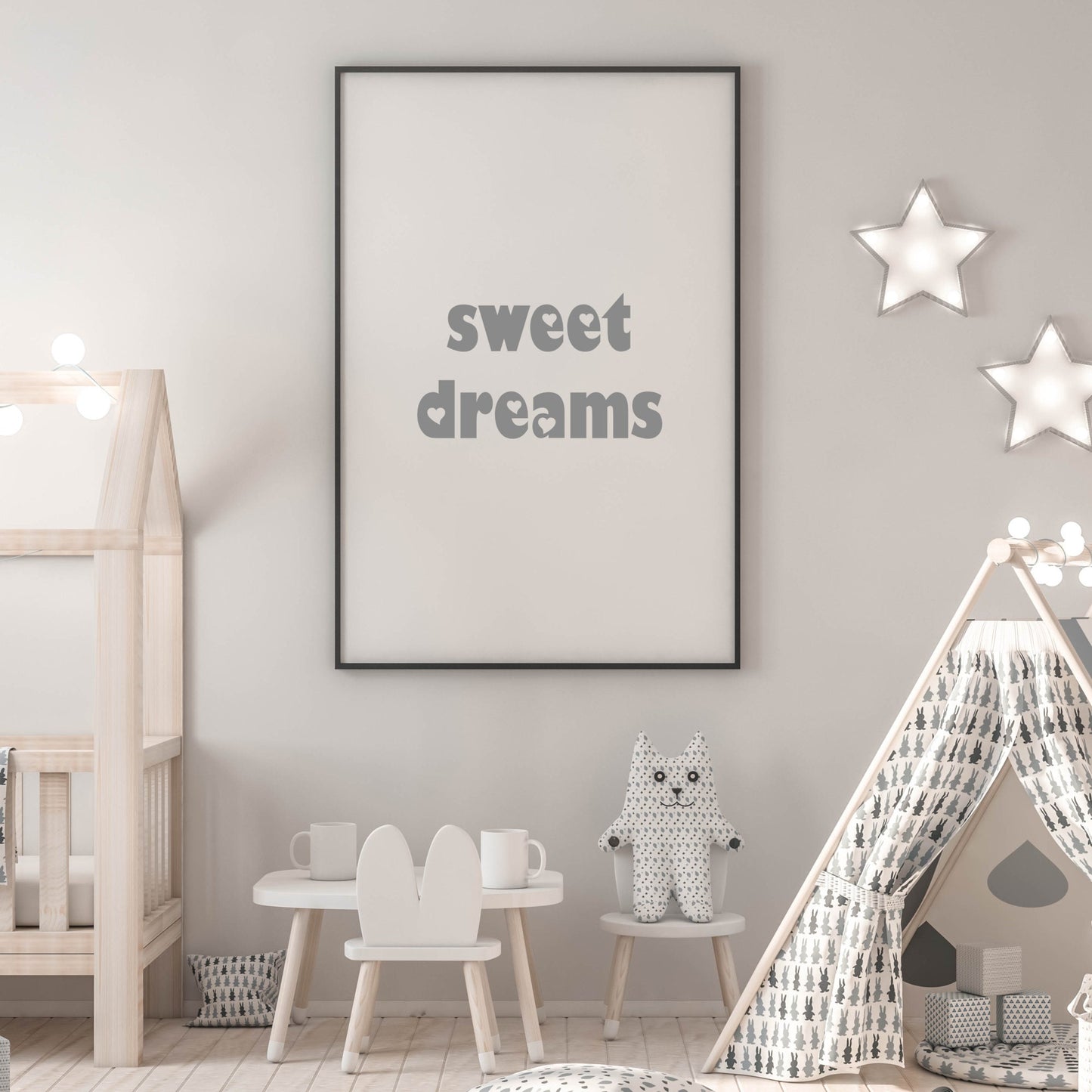 Sweet Dreams (Grey) Print