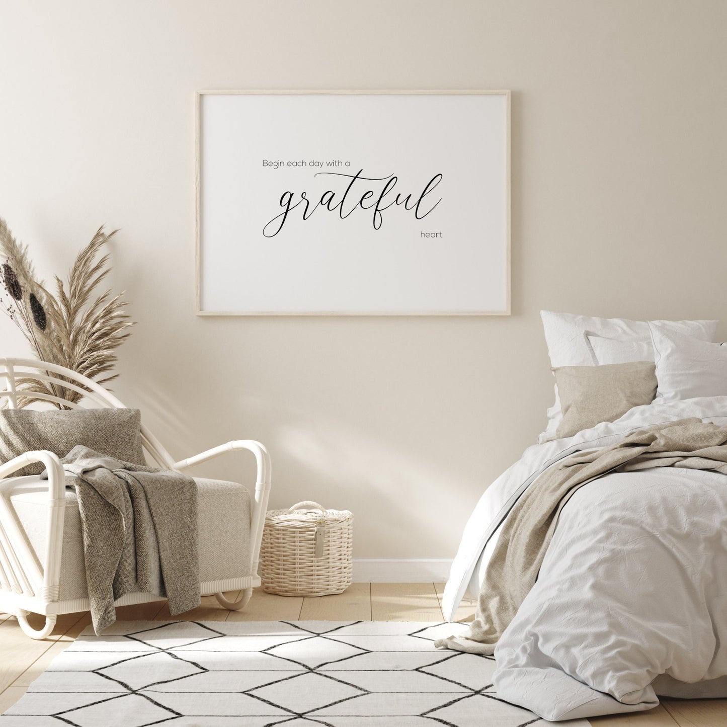 Begin Each Day With A Grateful Heart Print