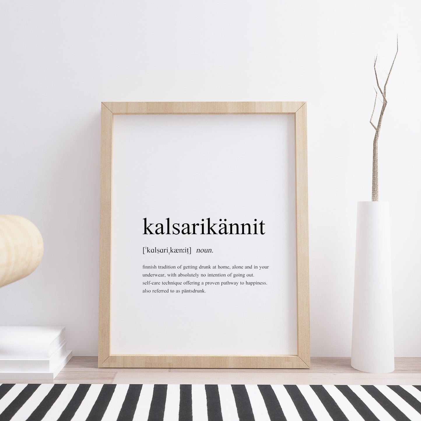 Kalsarikännit Dictionary Definition Print