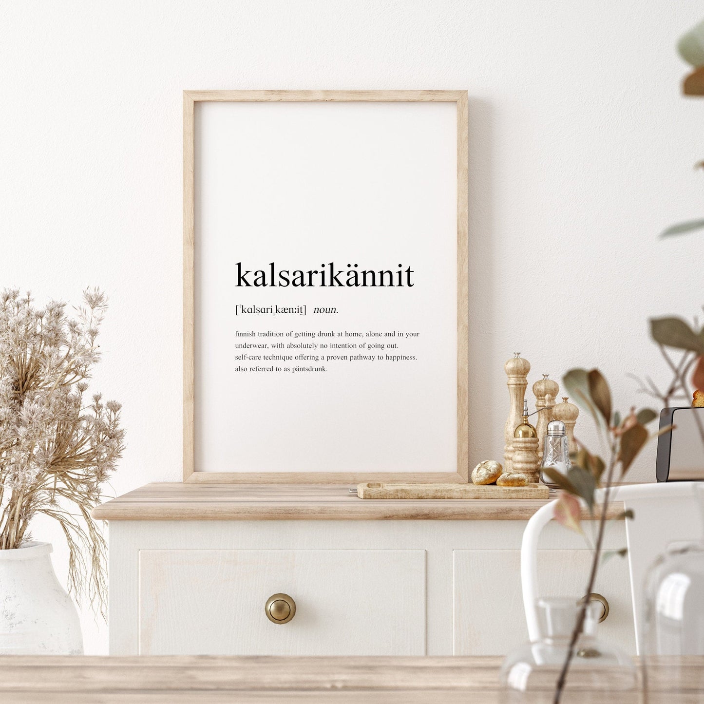 Kalsarikännit Dictionary Definition Print