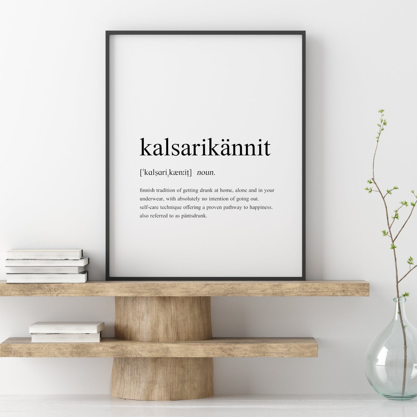 Kalsarikännit Dictionary Definition Print