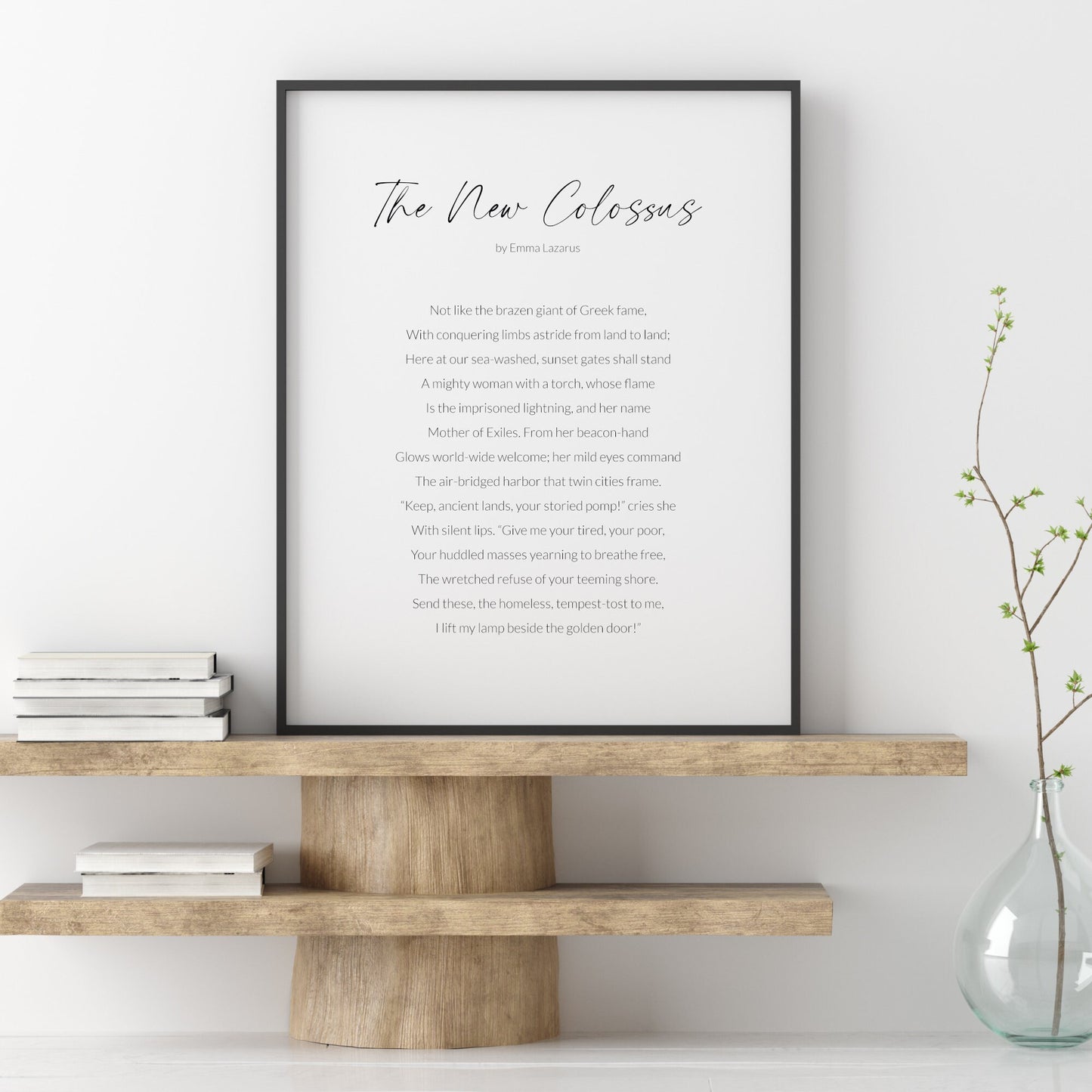 The New Colossus by Emma Lazarus Print