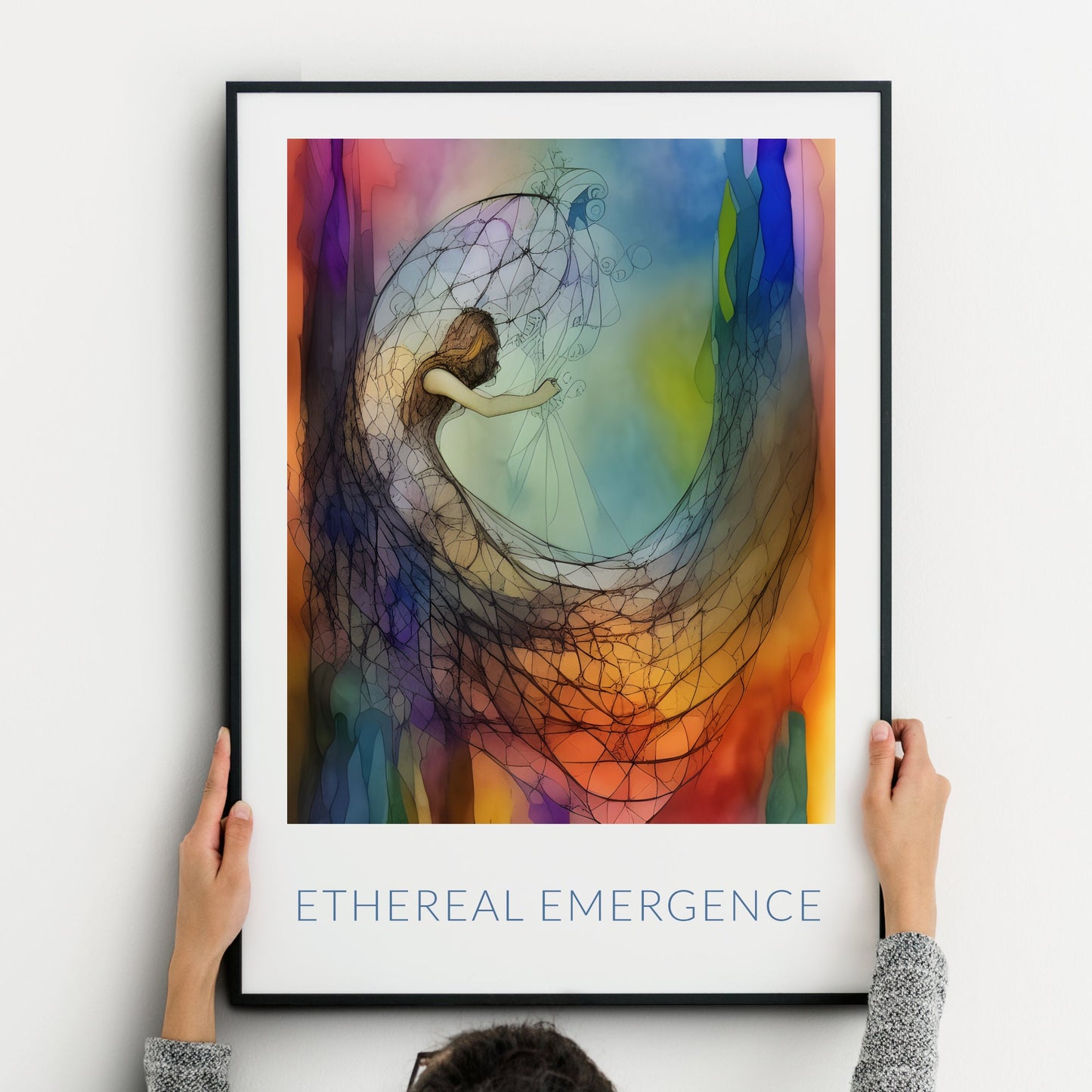 "Ethereal Emergence" Abstract Print