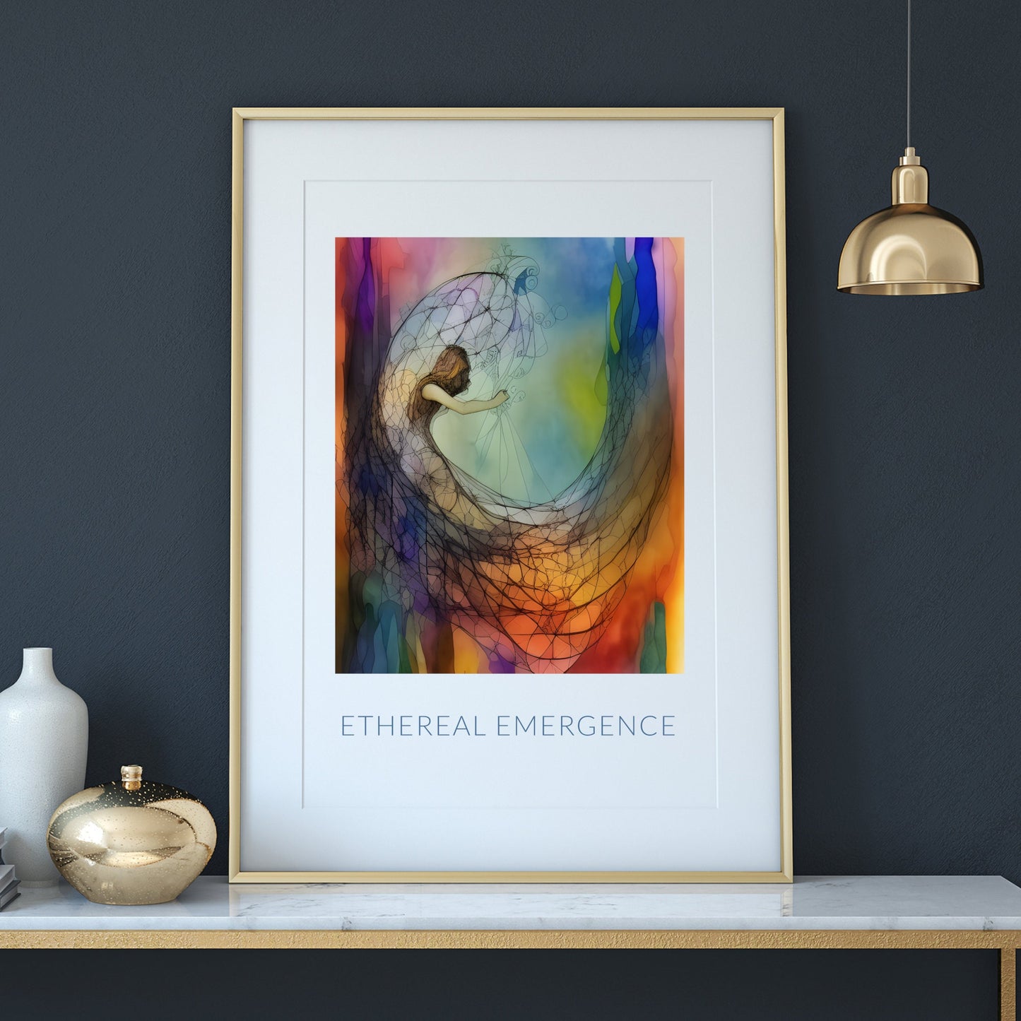 "Ethereal Emergence" Abstract Print